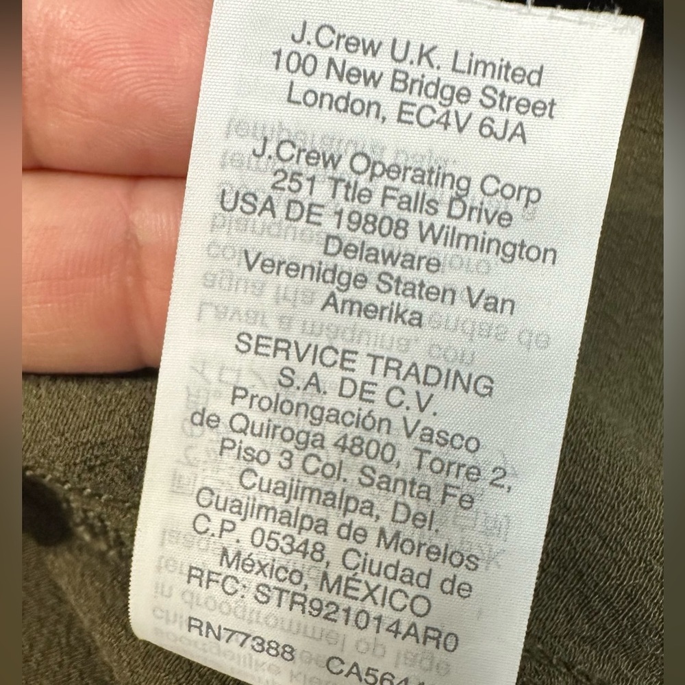 Madewell Green Olive Mini Dress V-Neck Button Back Size S - Picture 13 of 14